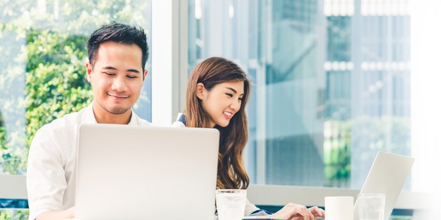 People working together in an office