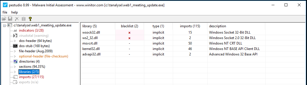 static analysis malicious payload file