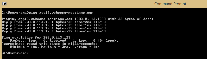 DNS resolution check