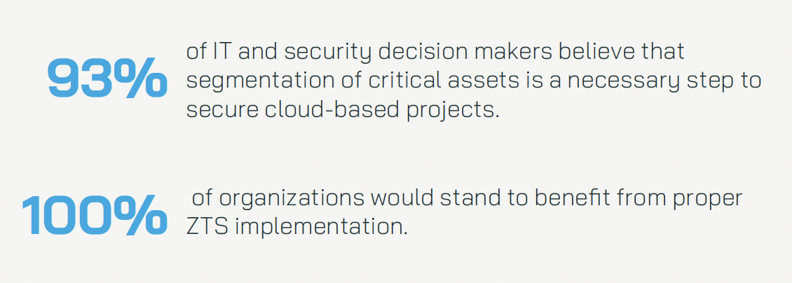 Nearly all security leaders agree that ZTS is essential to cloud security