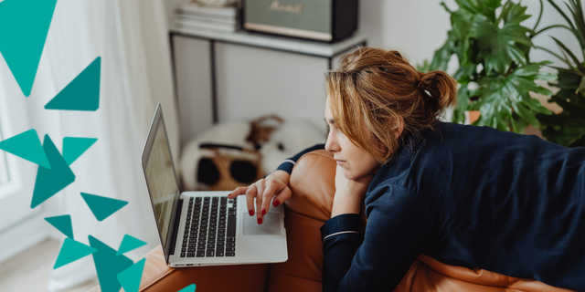 Person with laptop